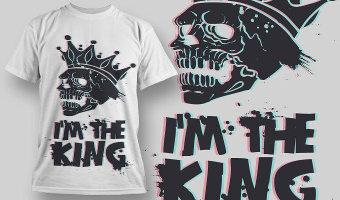 I'M The King/Crown EPS Premium T-Shirt - 177300031187