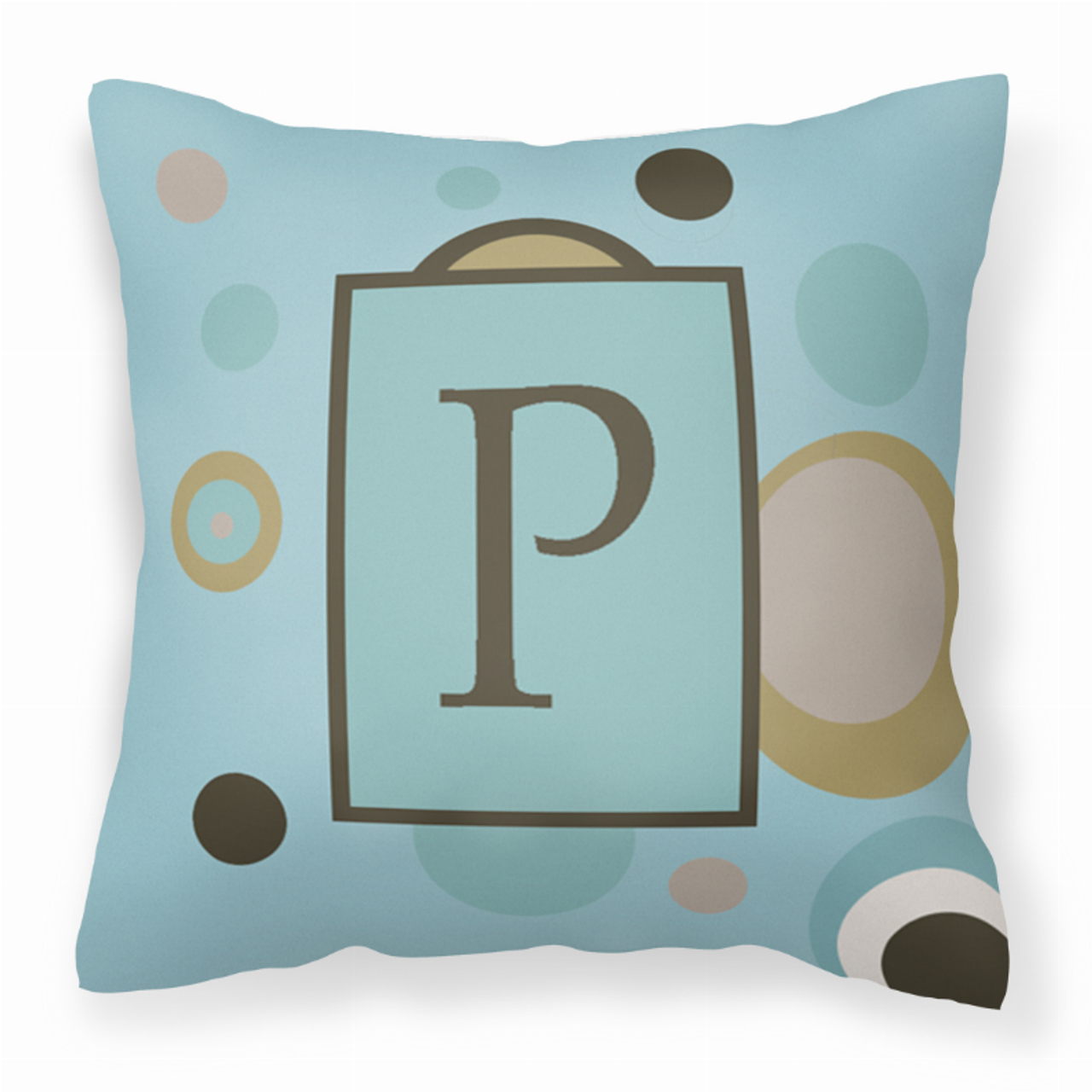 Monogram Letter Fabric Decorative Pillow - CJ1013-PPW1414