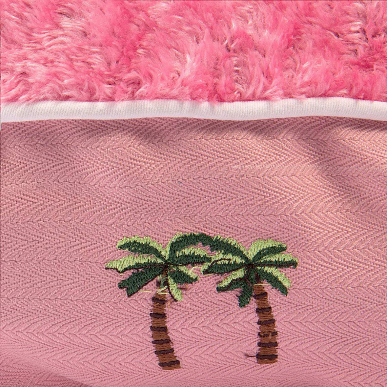 Halo Palm Trees Round Dog Bed - S001797B002239P001886V002