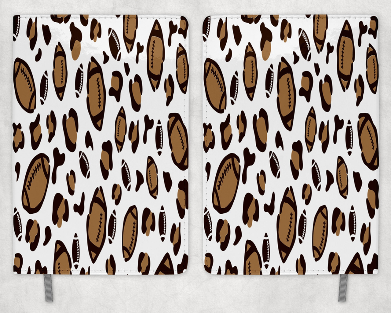 Football Leopard Print Printed 8 Inch  A-5 Journal