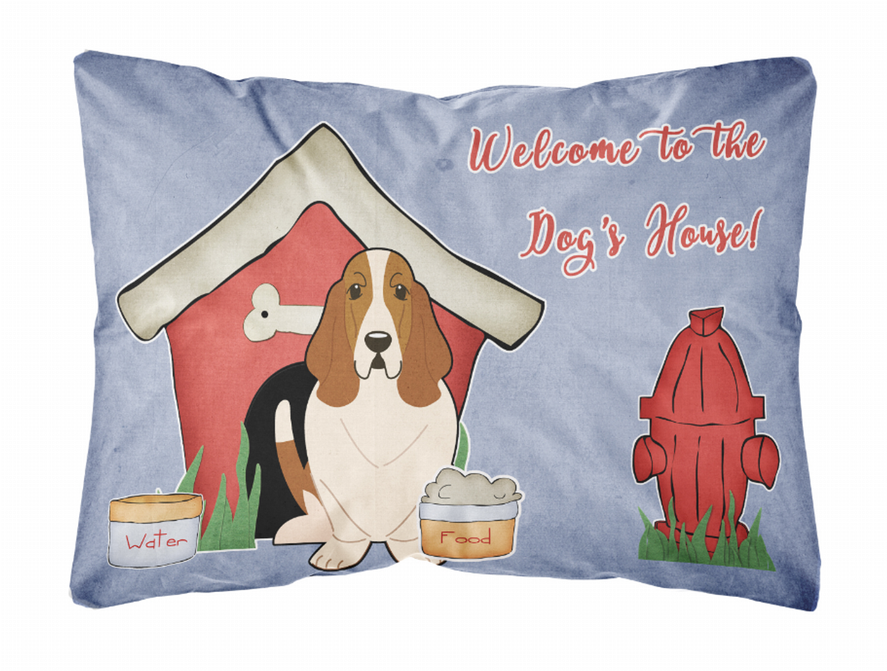 Dog House Collection Canvas Fabric Decorative Pillow - BB2775PW1216