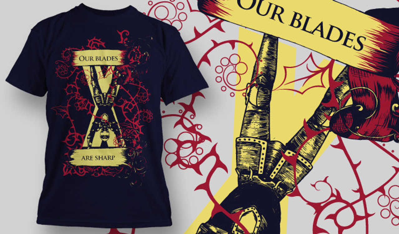 Our Blades Are Sharp EPS Premium T-Shirt - 177300030555