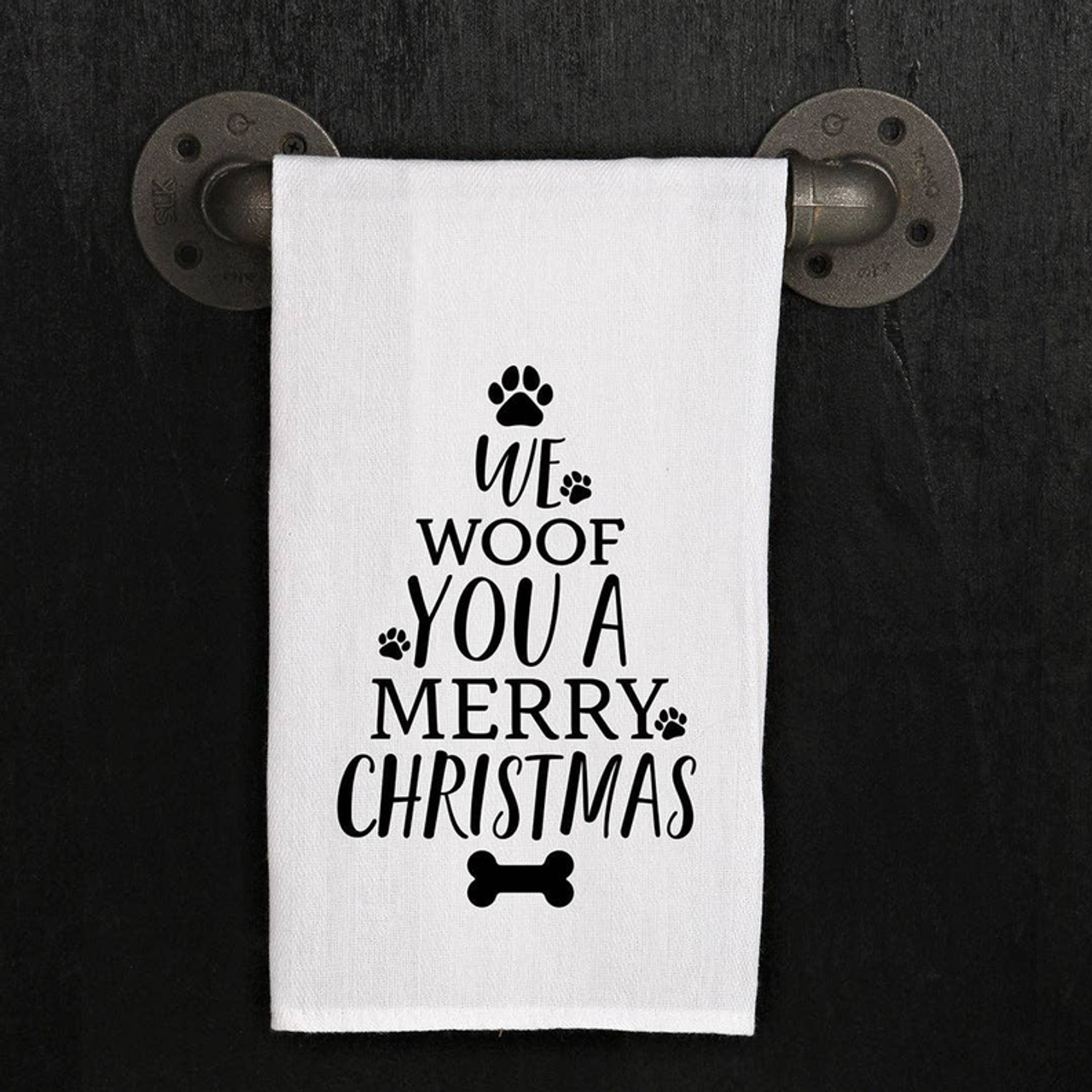 We Woof You A Merry Christmas (Tree) / Kitchen Towel
