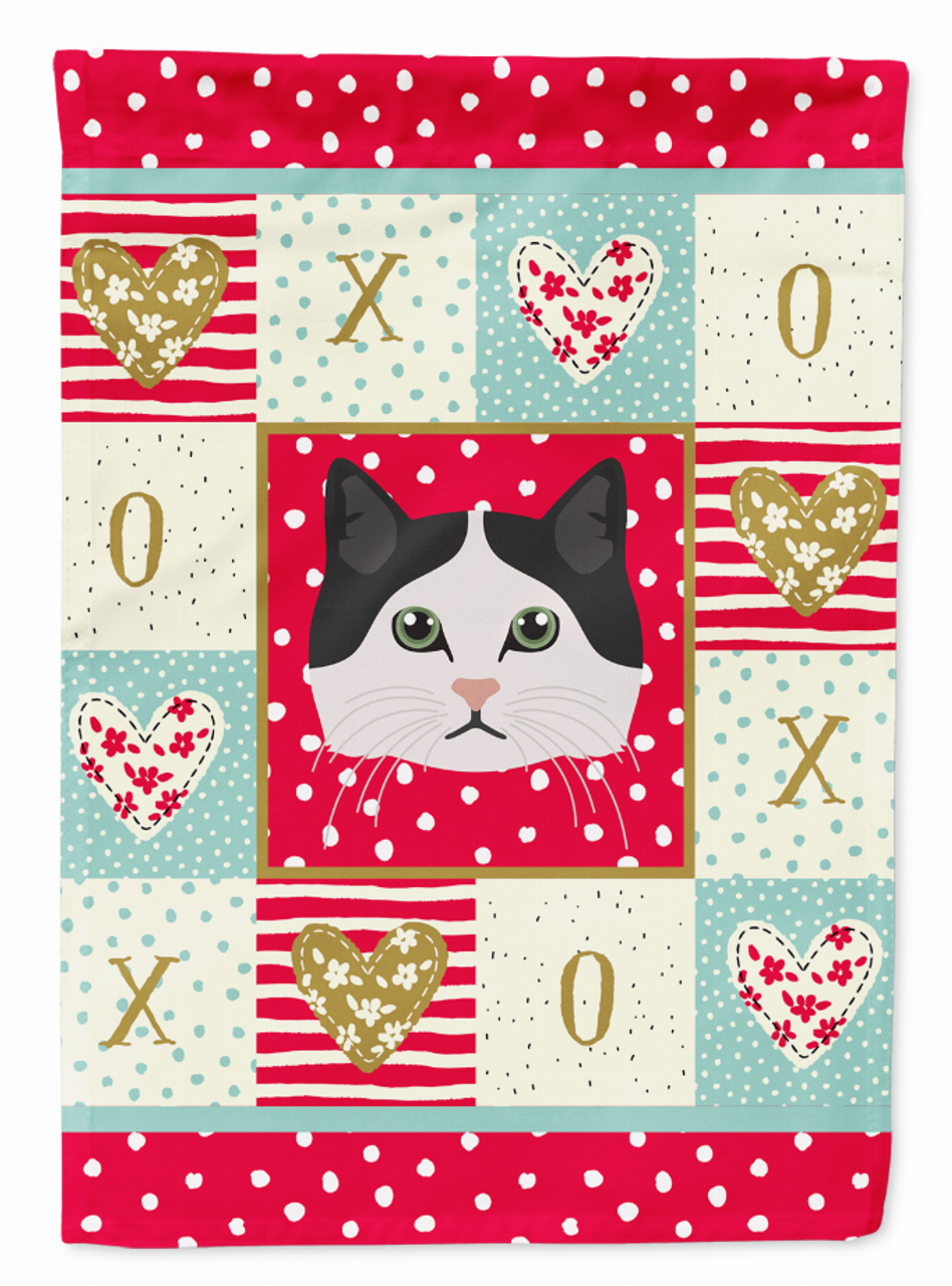Ragamuffin Cat Love Flag Canvas House Size - CK5152CHF