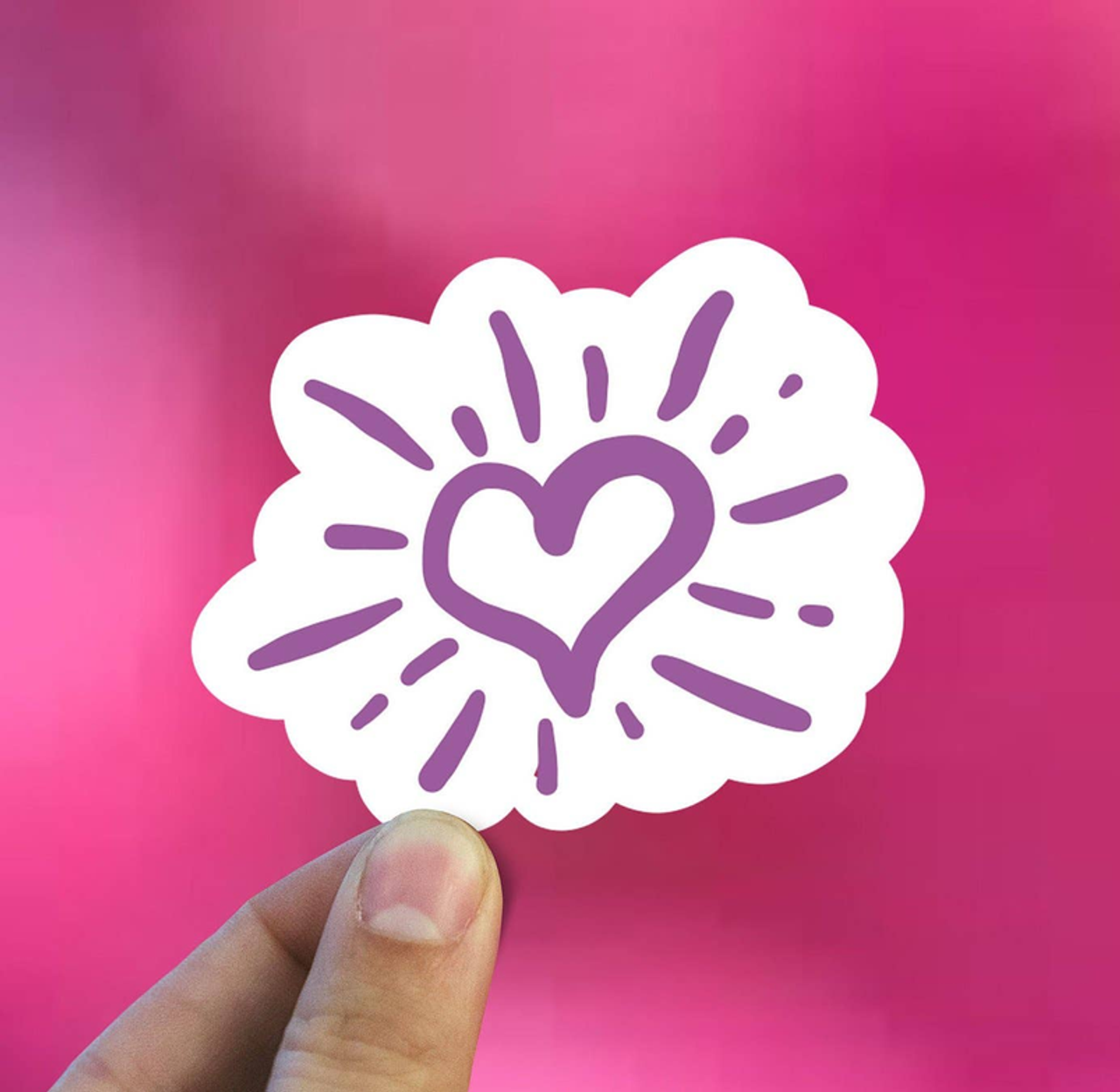 Sparkling Heart Vinyl Sticker