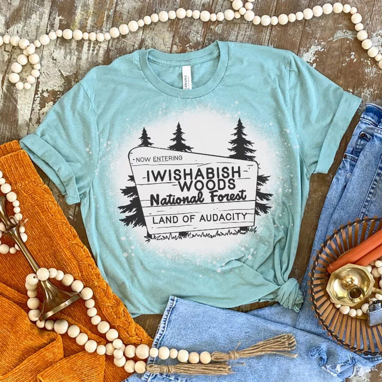 I Wishabish Woods Bleached Shirt - S001660B002344P000199V003