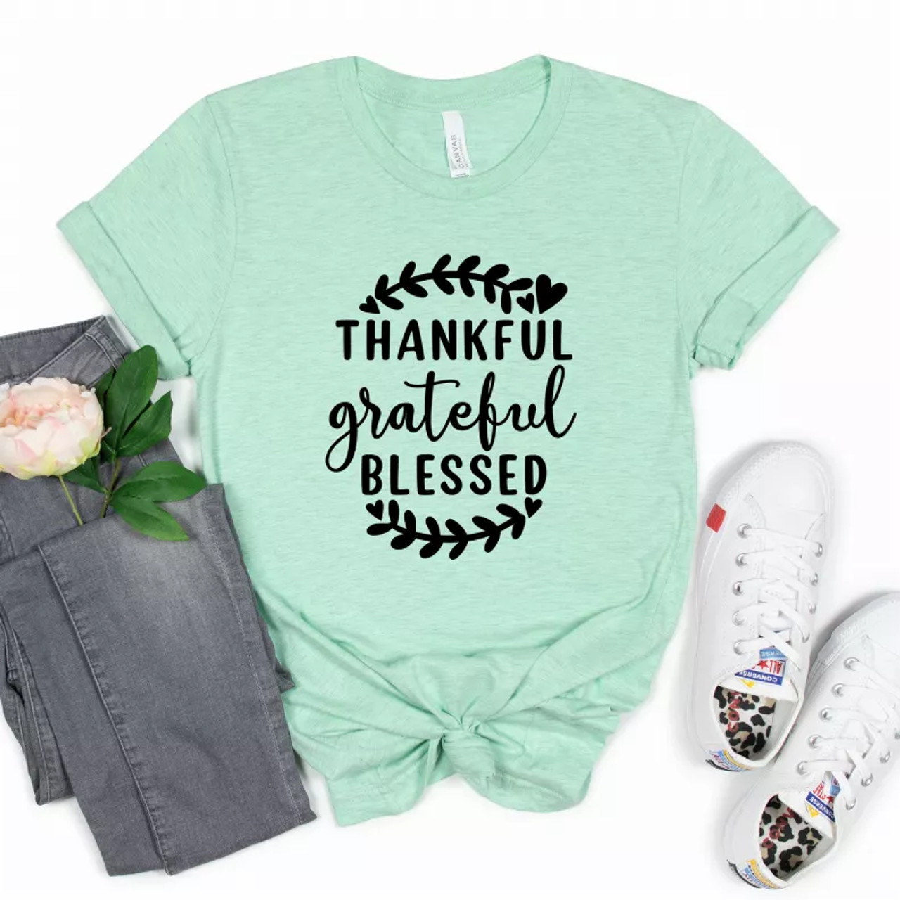 Thankful Grateful Blessed Shirt - S000288B002255P000256V008 Thankful Grateful Blessed Shirt - S000288B002255P000256V008