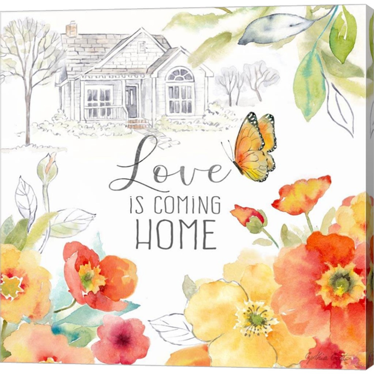 Happy Poppies V by Cynthia Coulter, Canvas Art - C1088175-0240000-AAAACMA