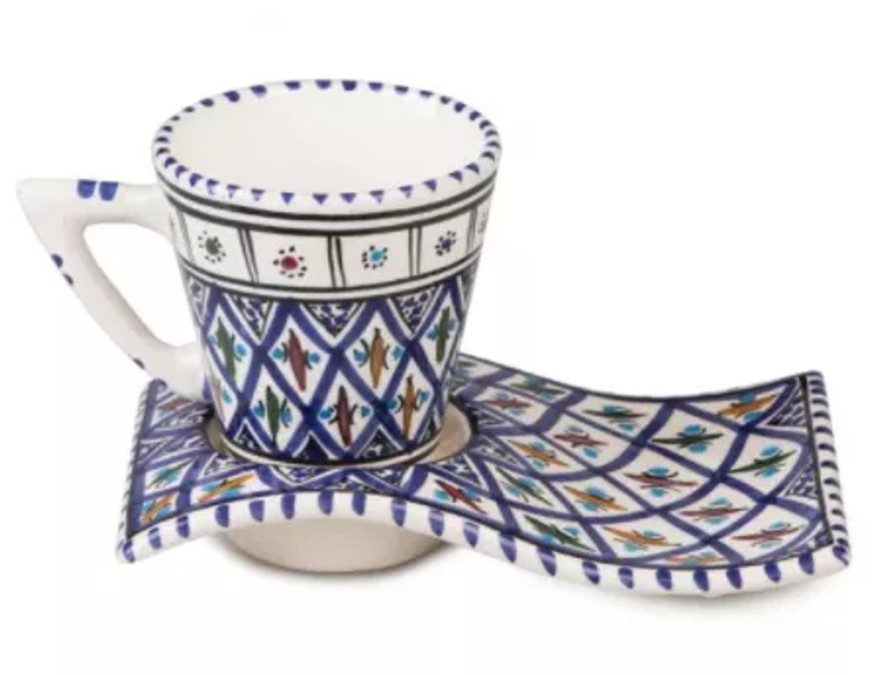 Wave Mugs and Coaster plates - A1-OJFN-99CO
