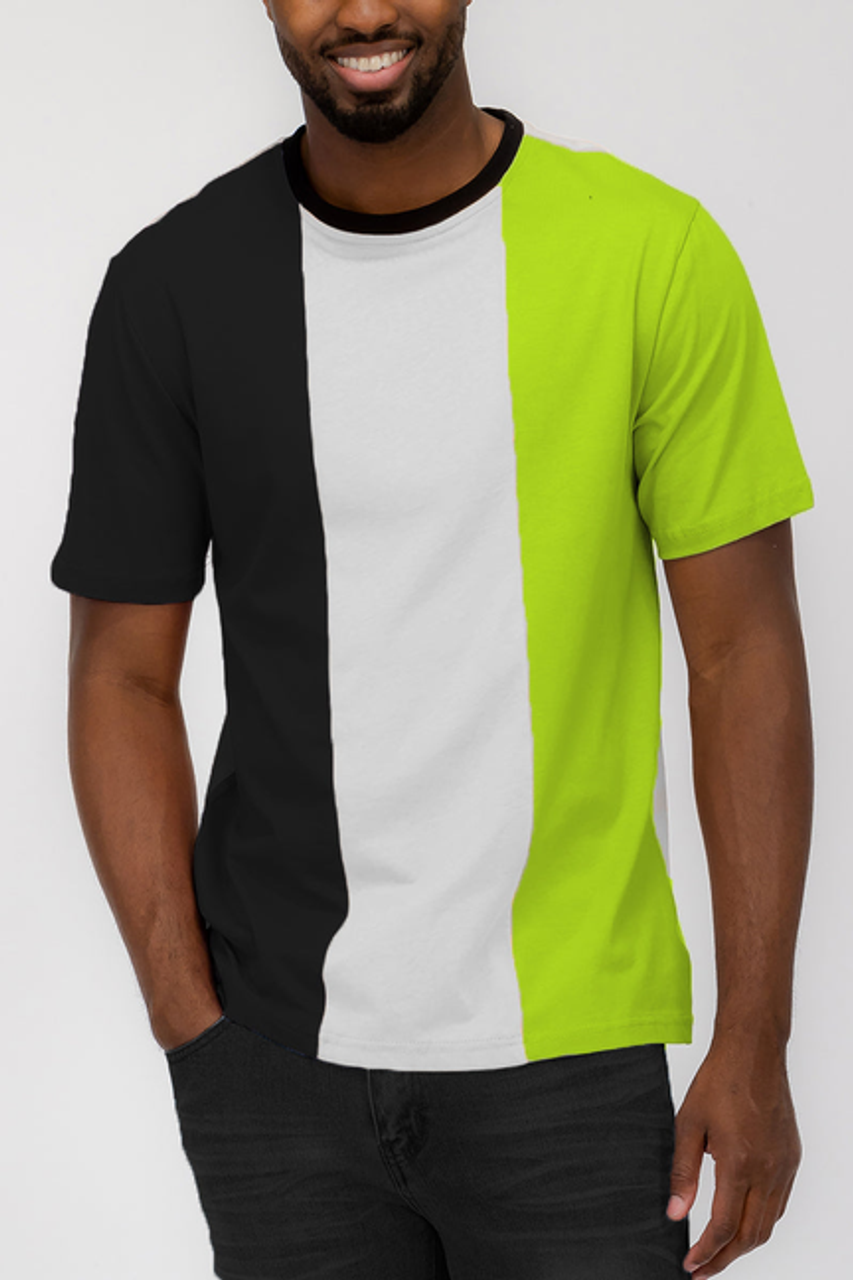 Mason Color Block Tshirt - WT8603-BLACK-M