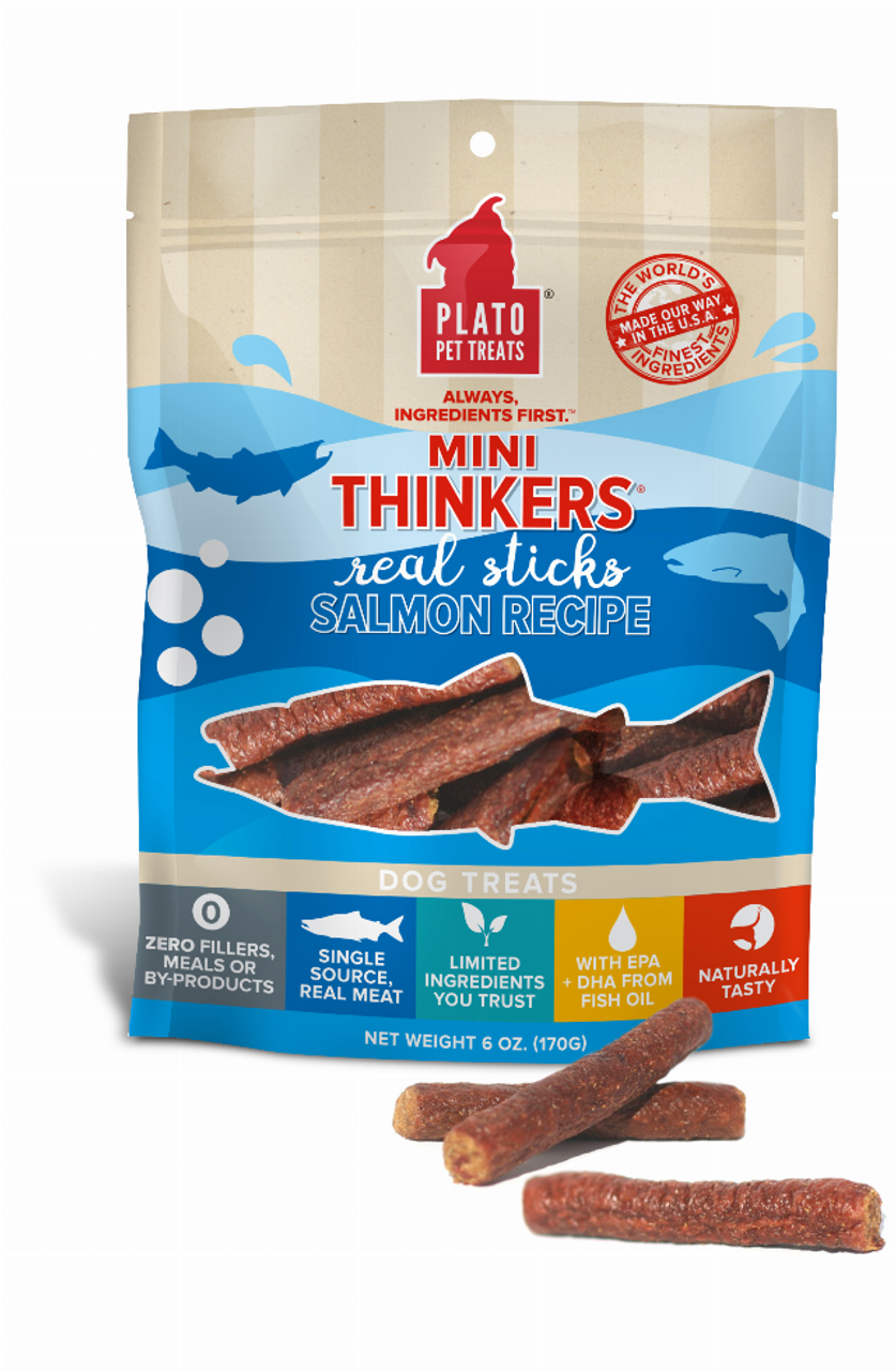 Plato Pet Treats Mini Thinkers Salmon Recipe