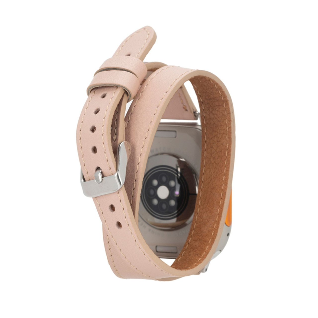 Basin Double Tour Leather Bands for Apple Watch Ultra,8,7 and SE - TO-02-AW-BSN-NU2-4140