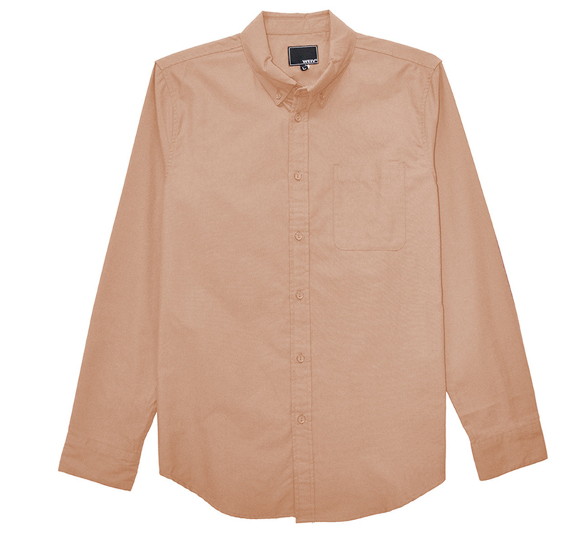 Classic Long Sleeve Shirt - M3515-CINNAMON-S