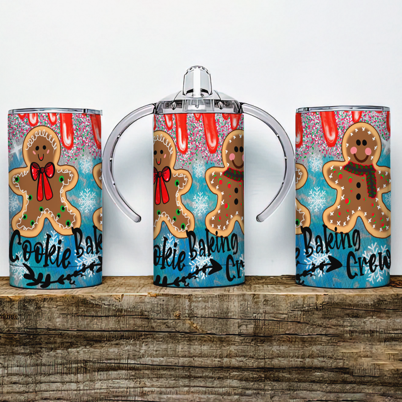 Cookie Baking Crew Insulated Kids Dual Lid Sippy Cup Tumbler