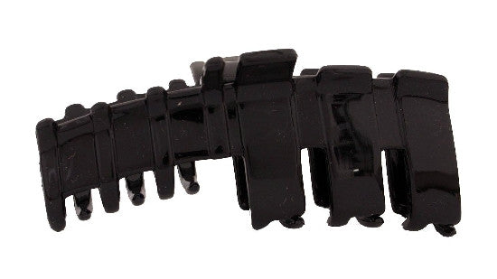 Towering Teeth Hair Claw Black Patent - 98720-02