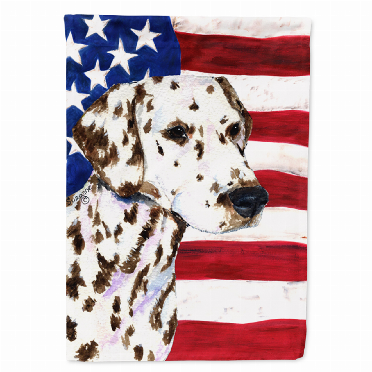 USA American Flag with Dog Flag Garden Size - S000213B001695P119087V000