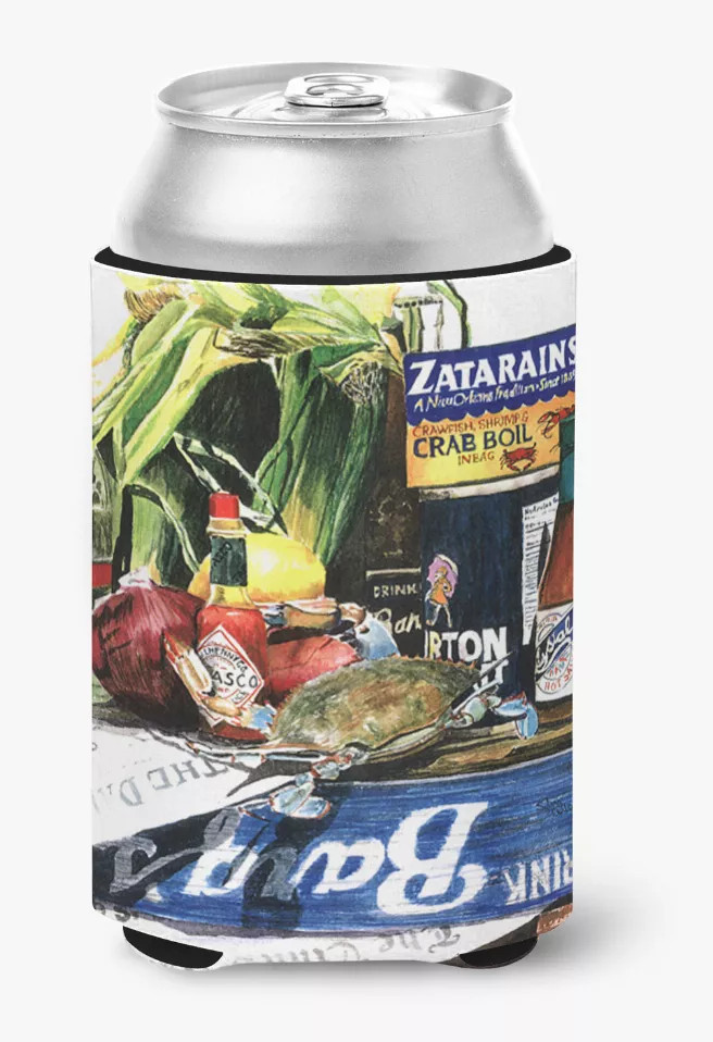 Crab in the Middle Can or Bottle Hugger