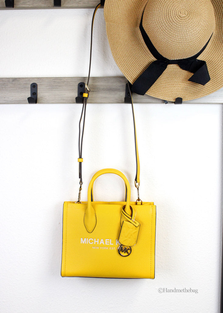Michael Kors Mirella Small Jasmine Yellow TZ Shopper Tote