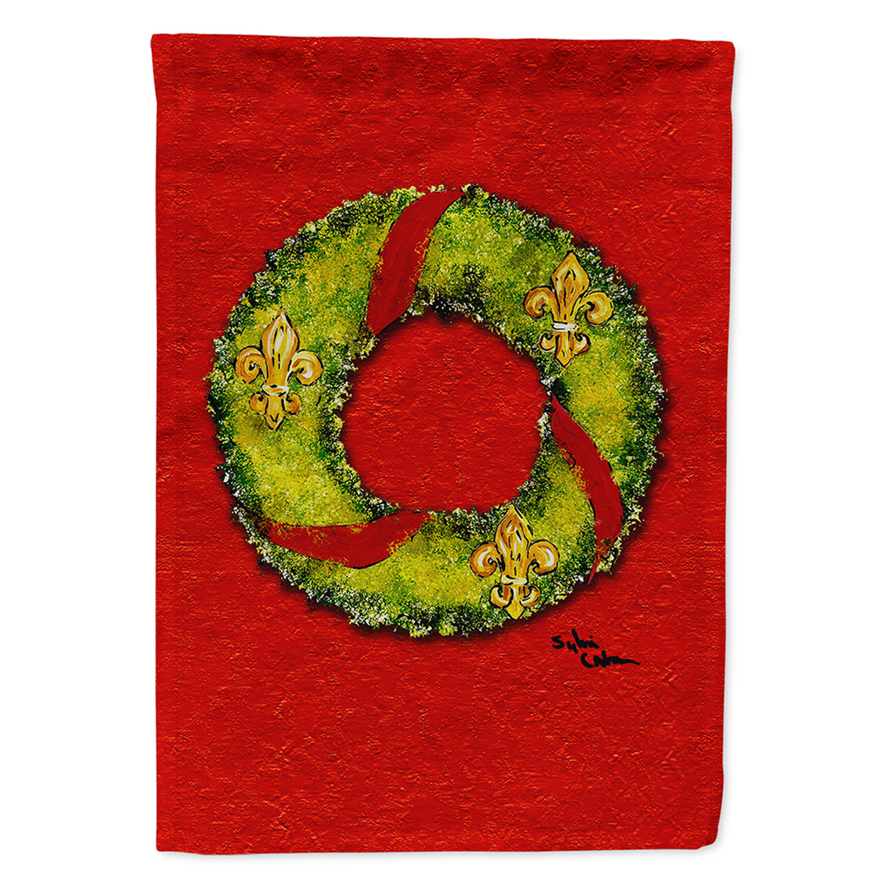 Fleur de lis Themed Flag Canvas - 8503CHF