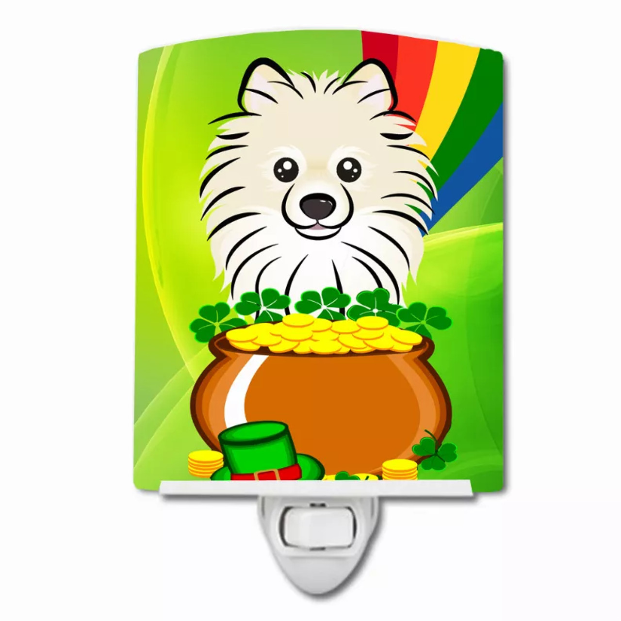 St. Patrick's Day Design with Dog Ceramic Night Light - S000213B001695P099282V000