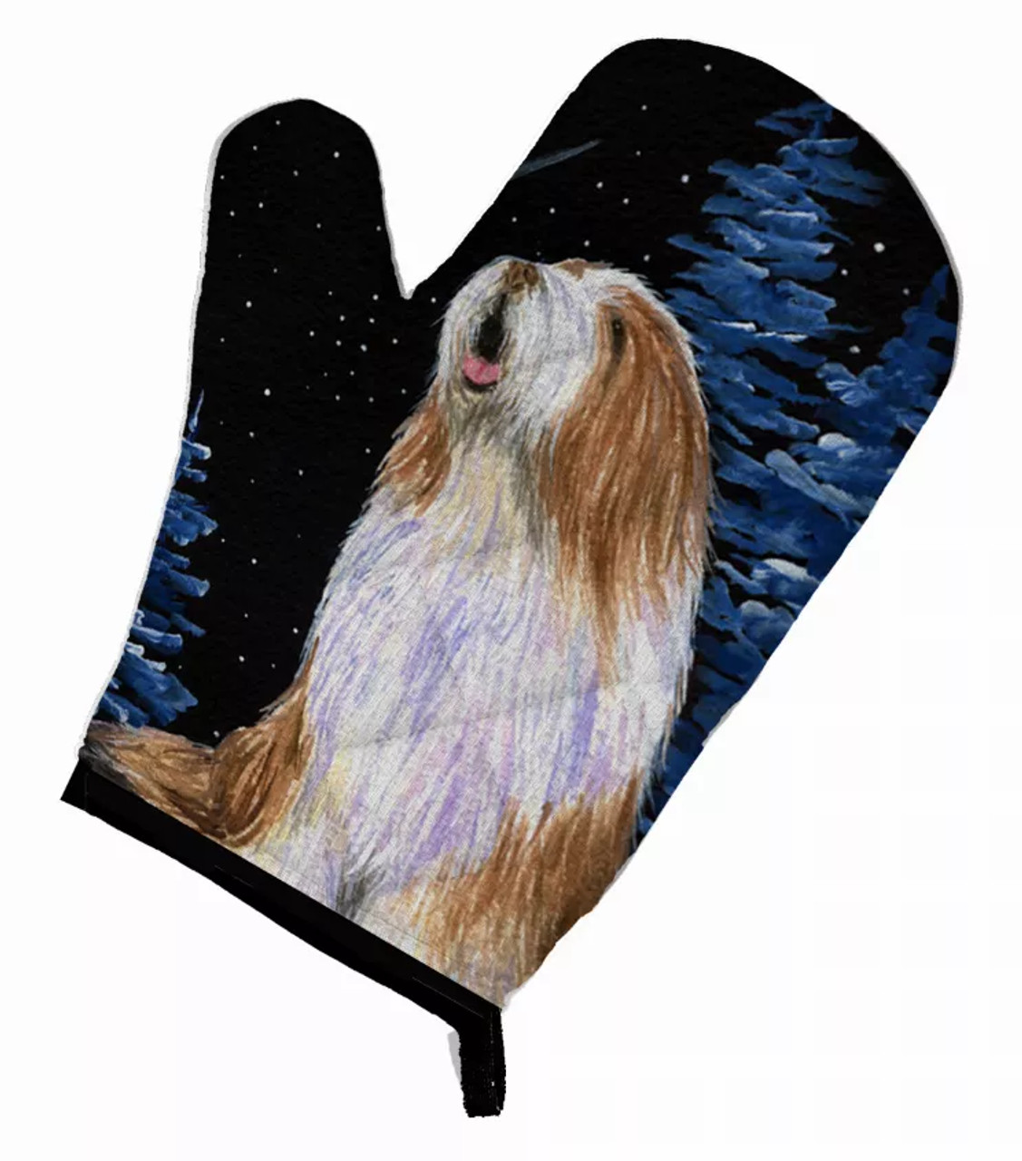 Starry Night Bearded Collie Oven Mitt - SS8467OVMT