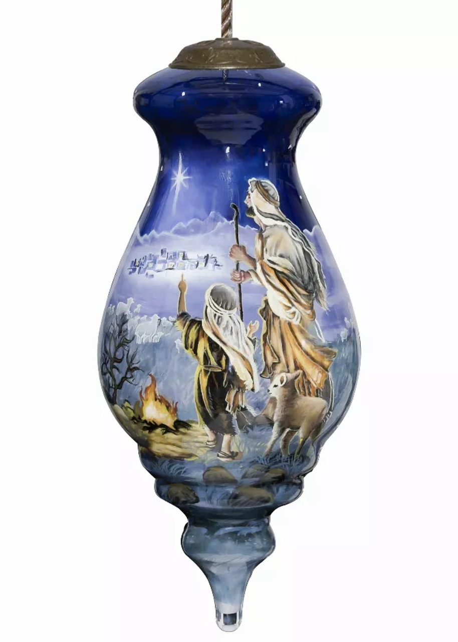 Shepherd Boy Hand Painted Glass Ornament Shepherd Boy Hand Painted Glass Ornament