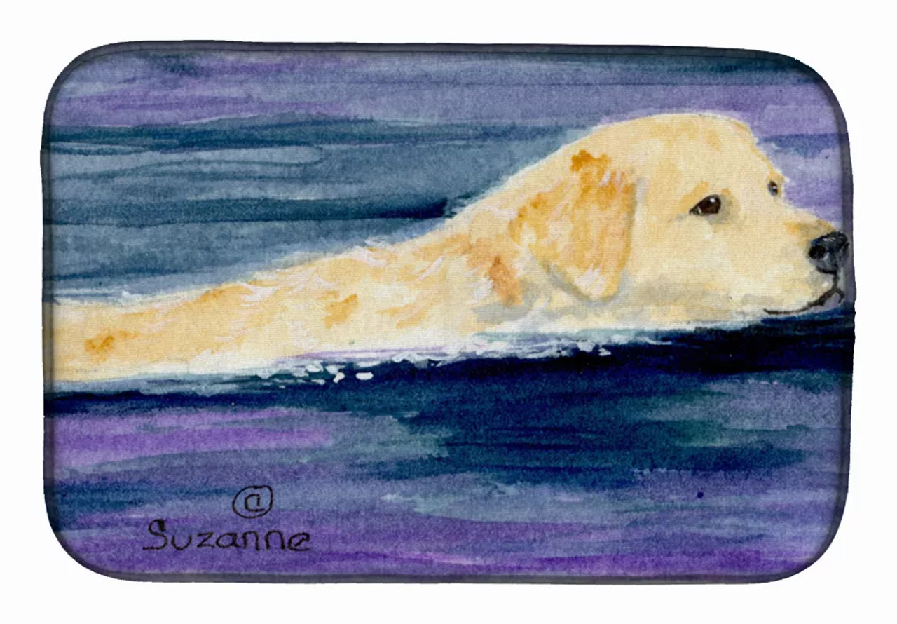 Golden Retriever Dish Drying Mat
