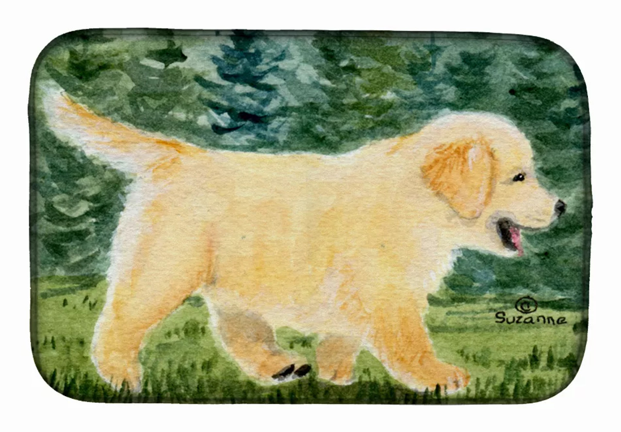 Golden Retriever Dish Drying Mat - S000213B001695P115687V043