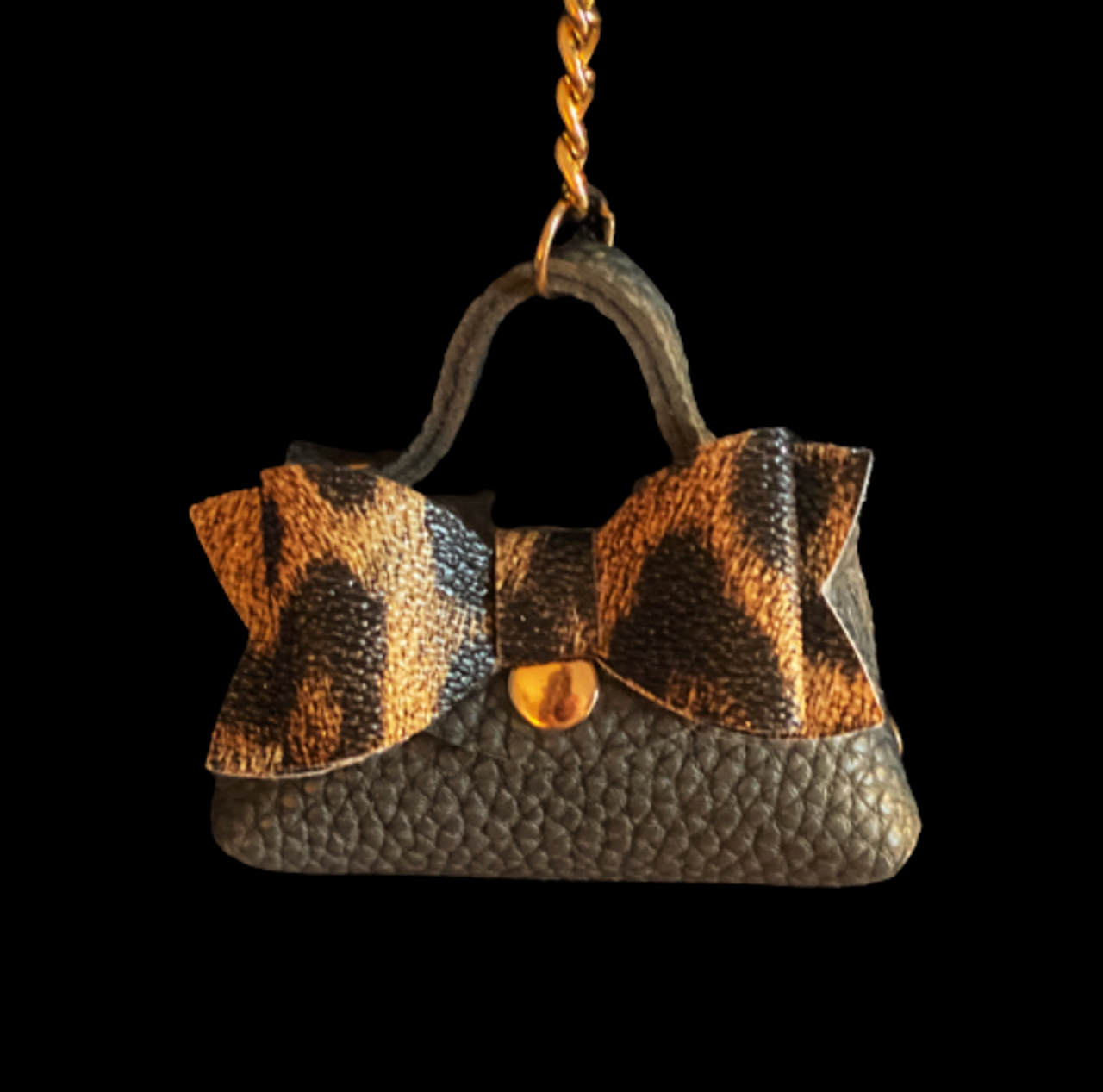 Leopard Faux Fur Pickup Bag - S002142B002493P000880V001