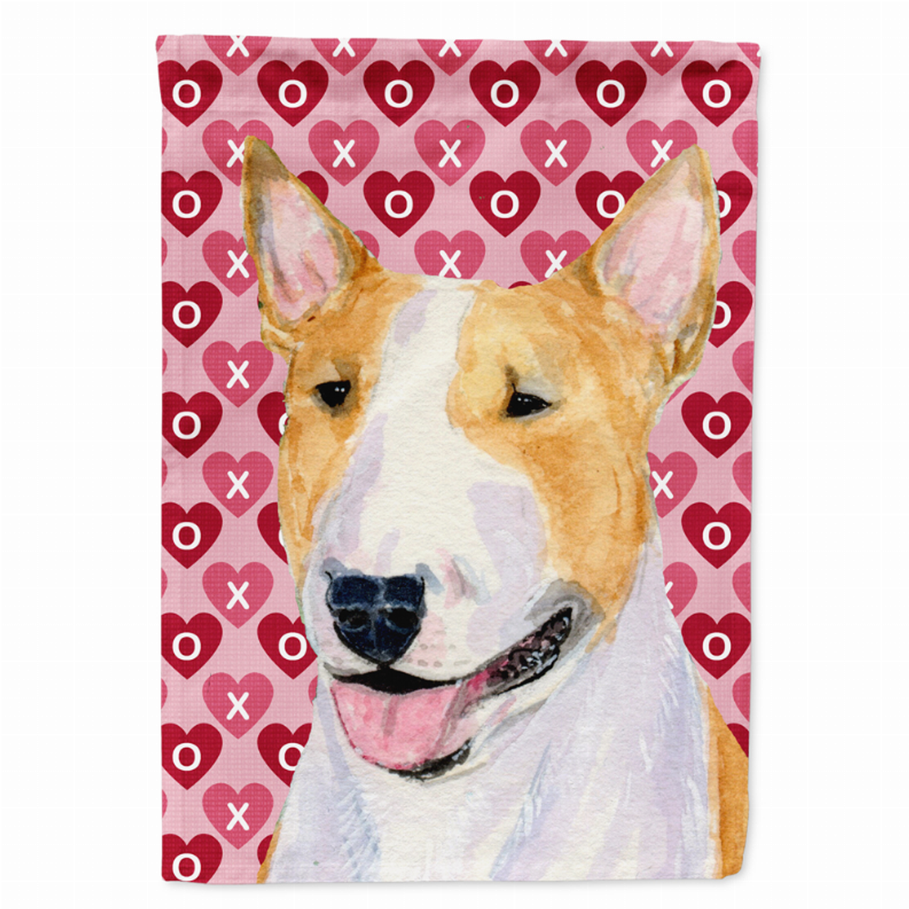Hearts Love and Valentine's Day Dog Portrait Flag Garden Size - SS4496GF
