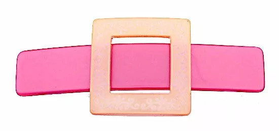 Engraved Buckle Automatic Barrette - 1484-2058-07