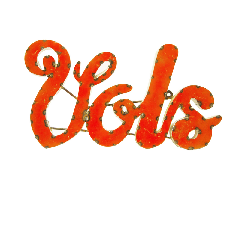 University of Tennessee "Vols" Recycled Metal Wall Decor