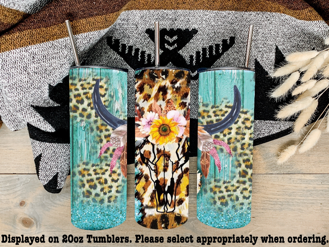 Leopard Skull Steel Tumbler