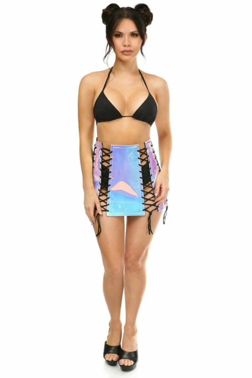 Holo Lace-Up Skirt - ACC-780-2X