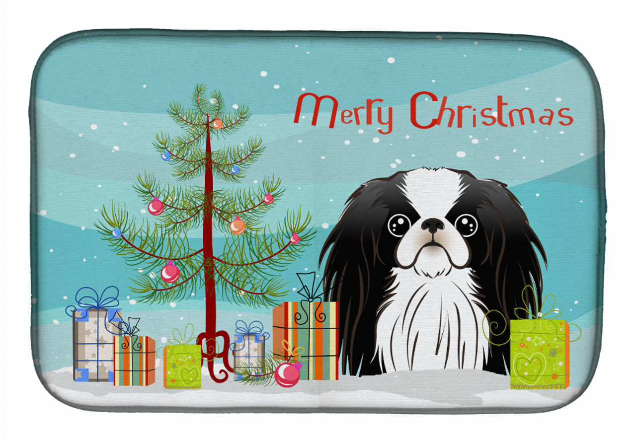 Holiday Dog on Dish Drying Mat - BB1602DDM