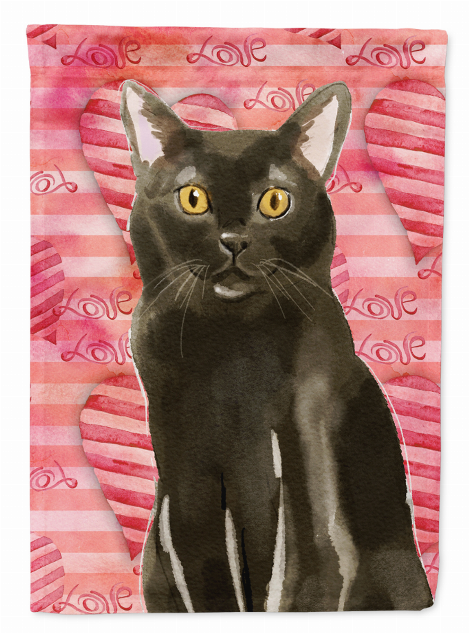 Bombay Cat Love Flag Canvas House Size - CK3047CHF