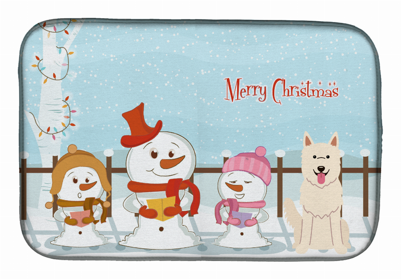 Holiday Dog on Dish Drying Mat - BB2376DDM