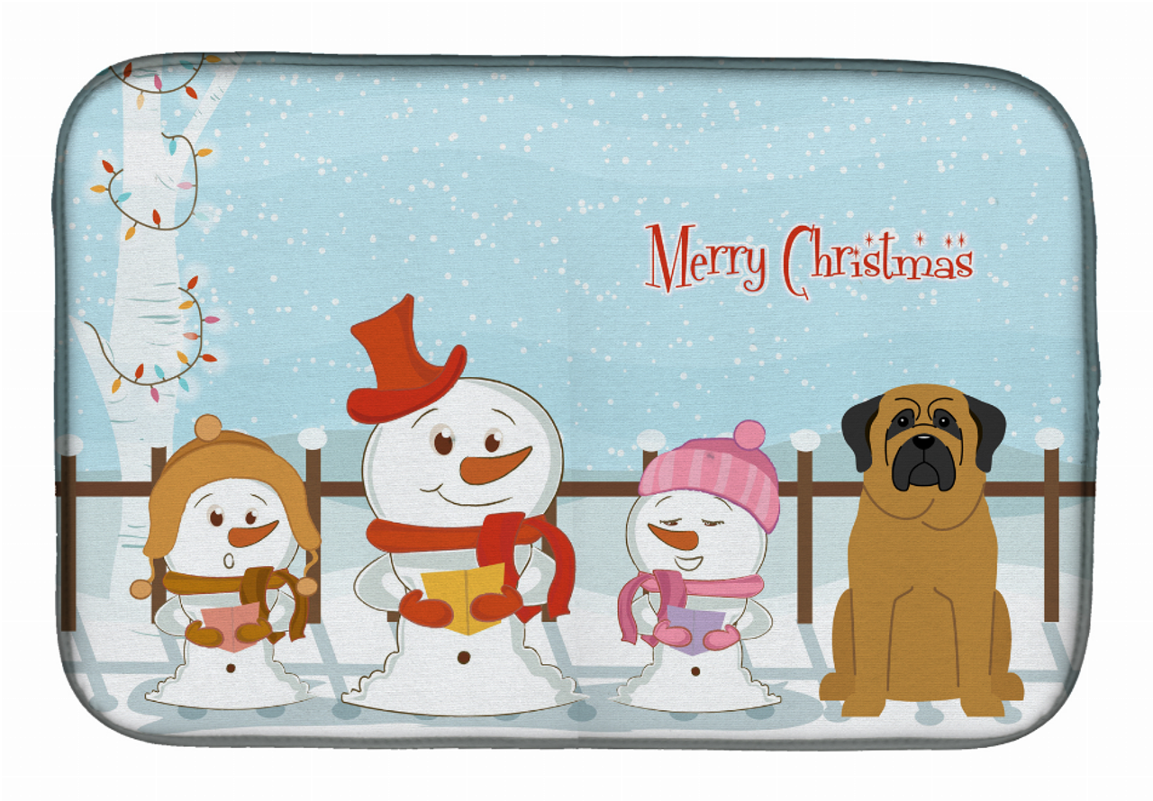 Holiday Dog on Dish Drying Mat - BB2349DDM