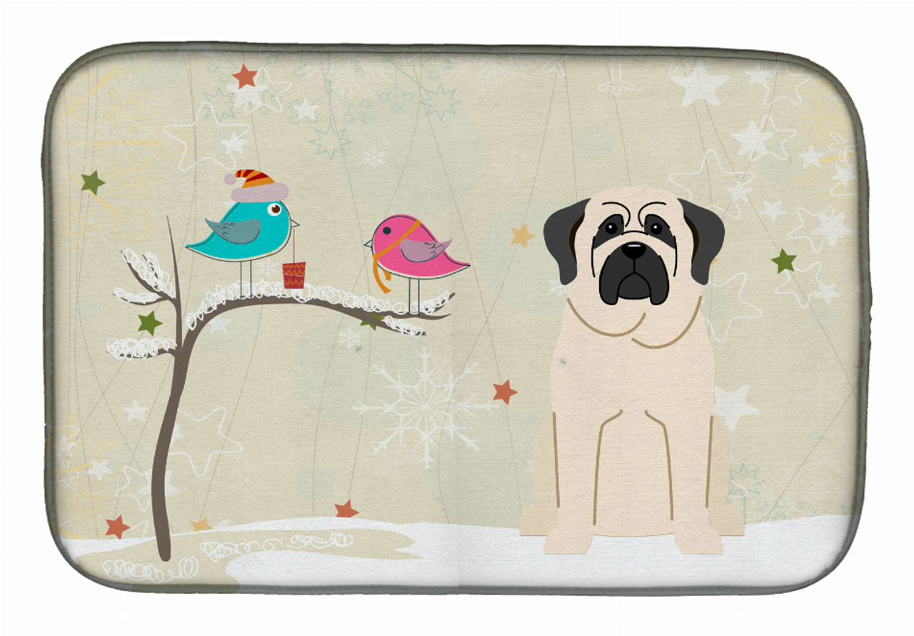 Holiday Dog on Dish Drying Mat - BB2489DDM