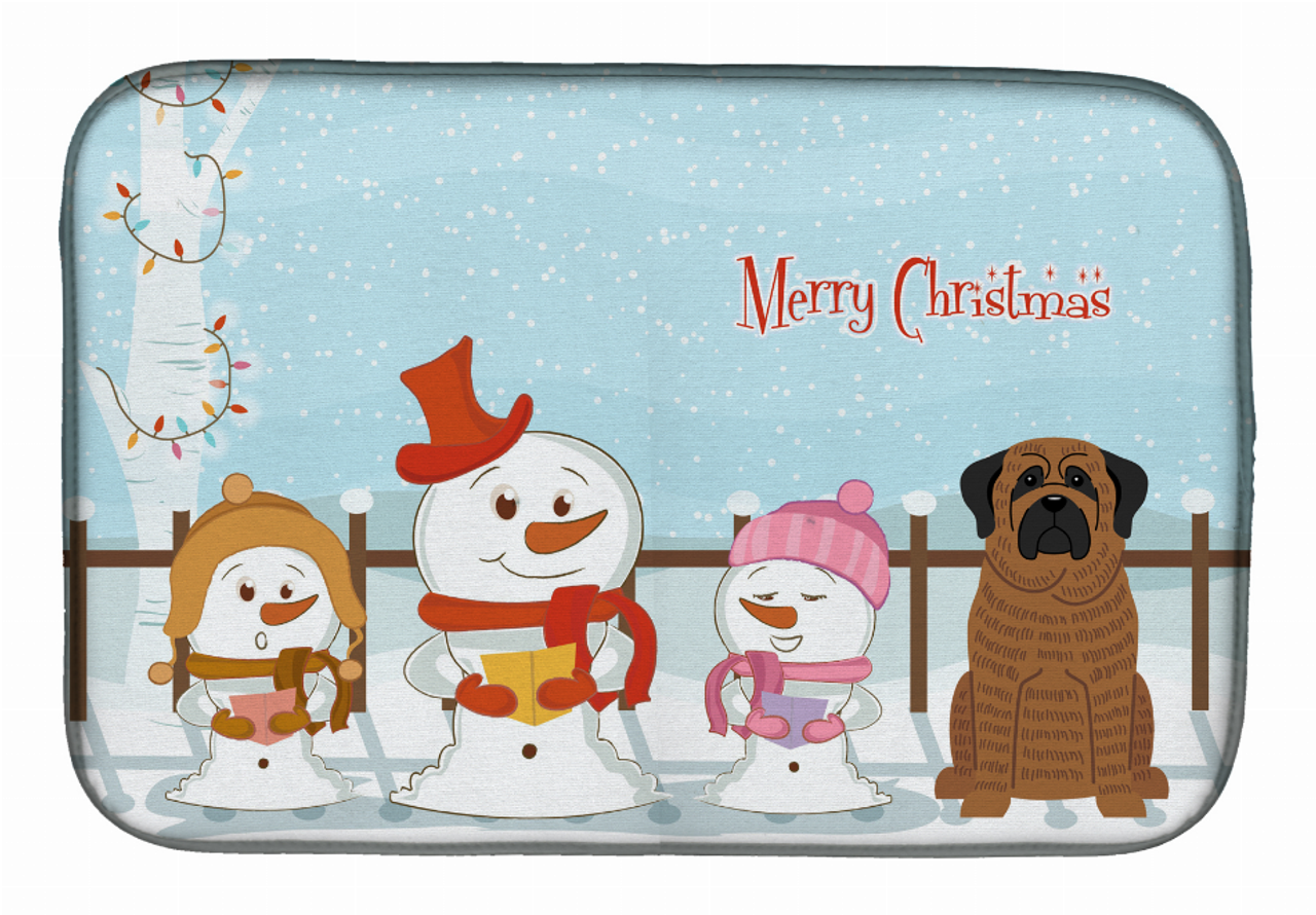 Holiday Dog on Dish Drying Mat - BB2346DDM