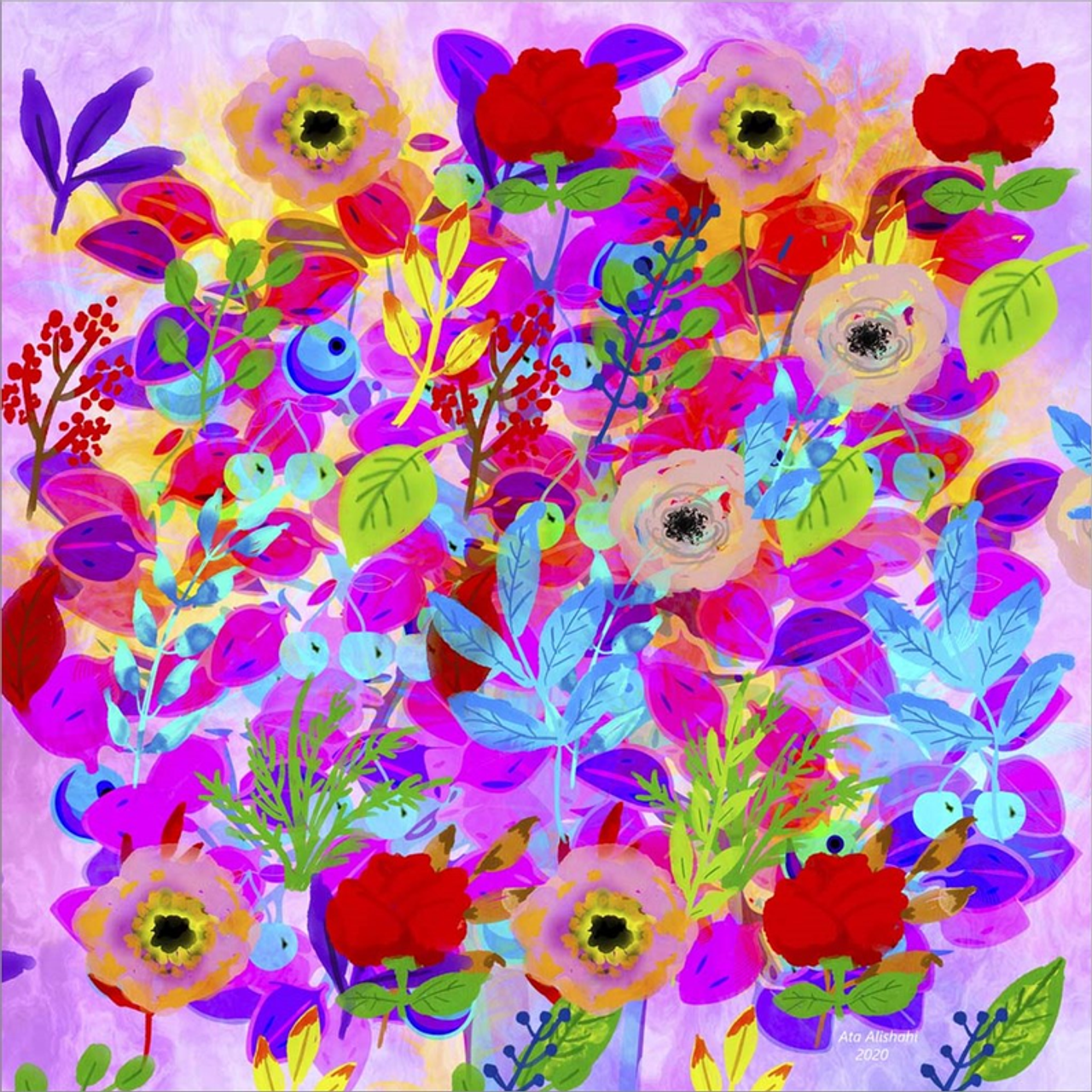 Emotional Journy 27 by Ata Alishahi, Framed Wall Art