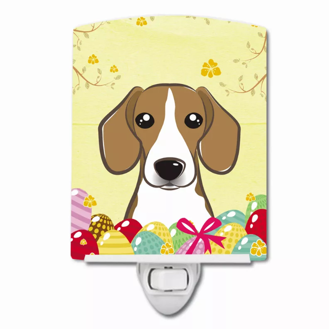 Easter Egg Hunt Design with Dog Ceramic Night Light - S000213B001695P099252V000