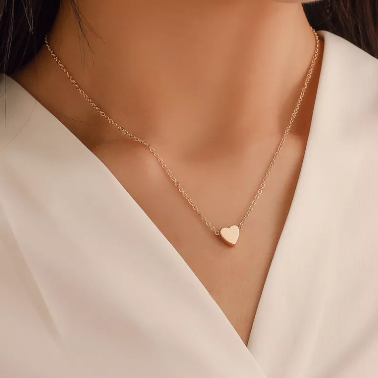 Heart Necklace with Gift Box - 1153-2