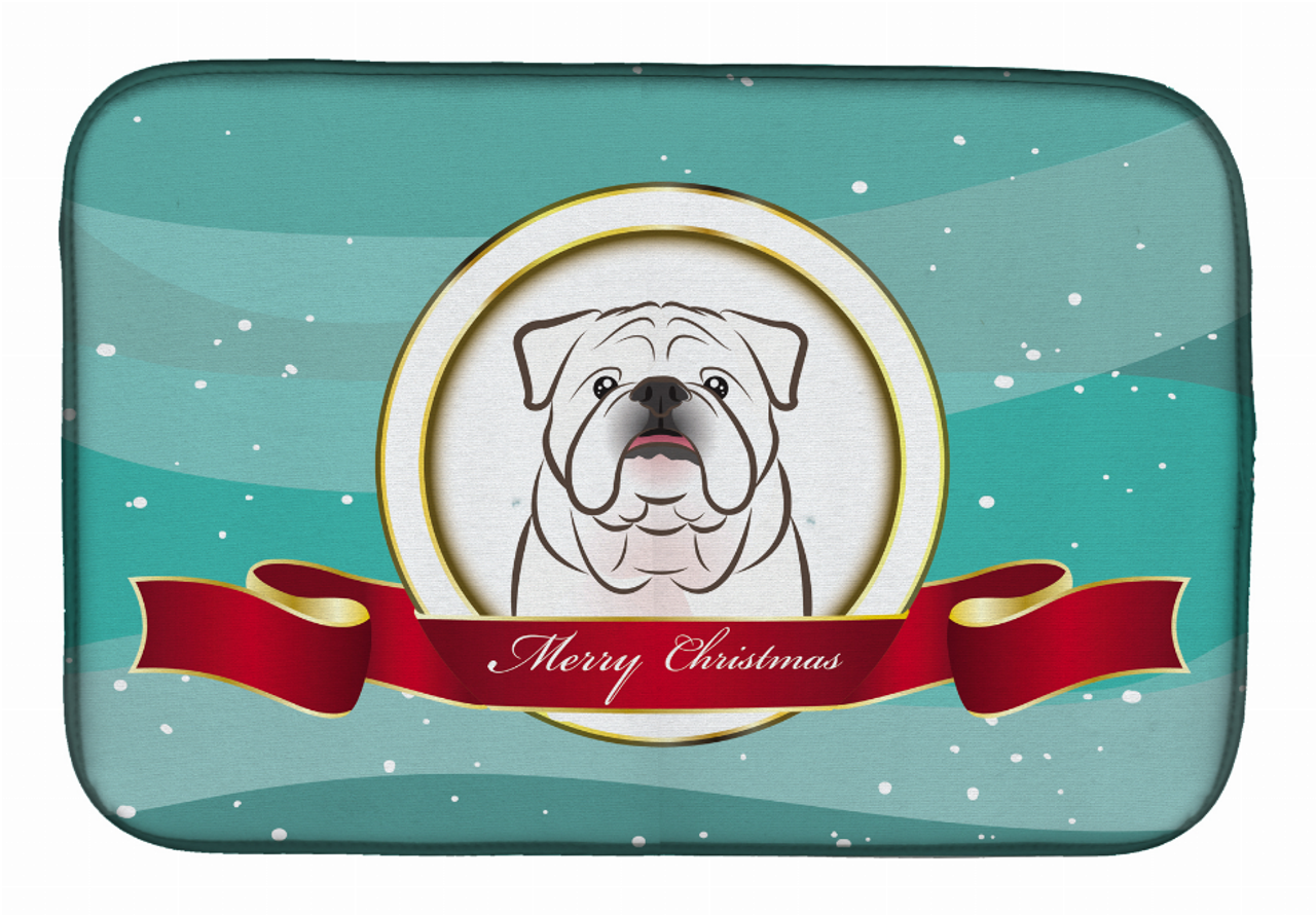 Holiday Dog on Dish Drying Mat - S000213B001695P115596V096