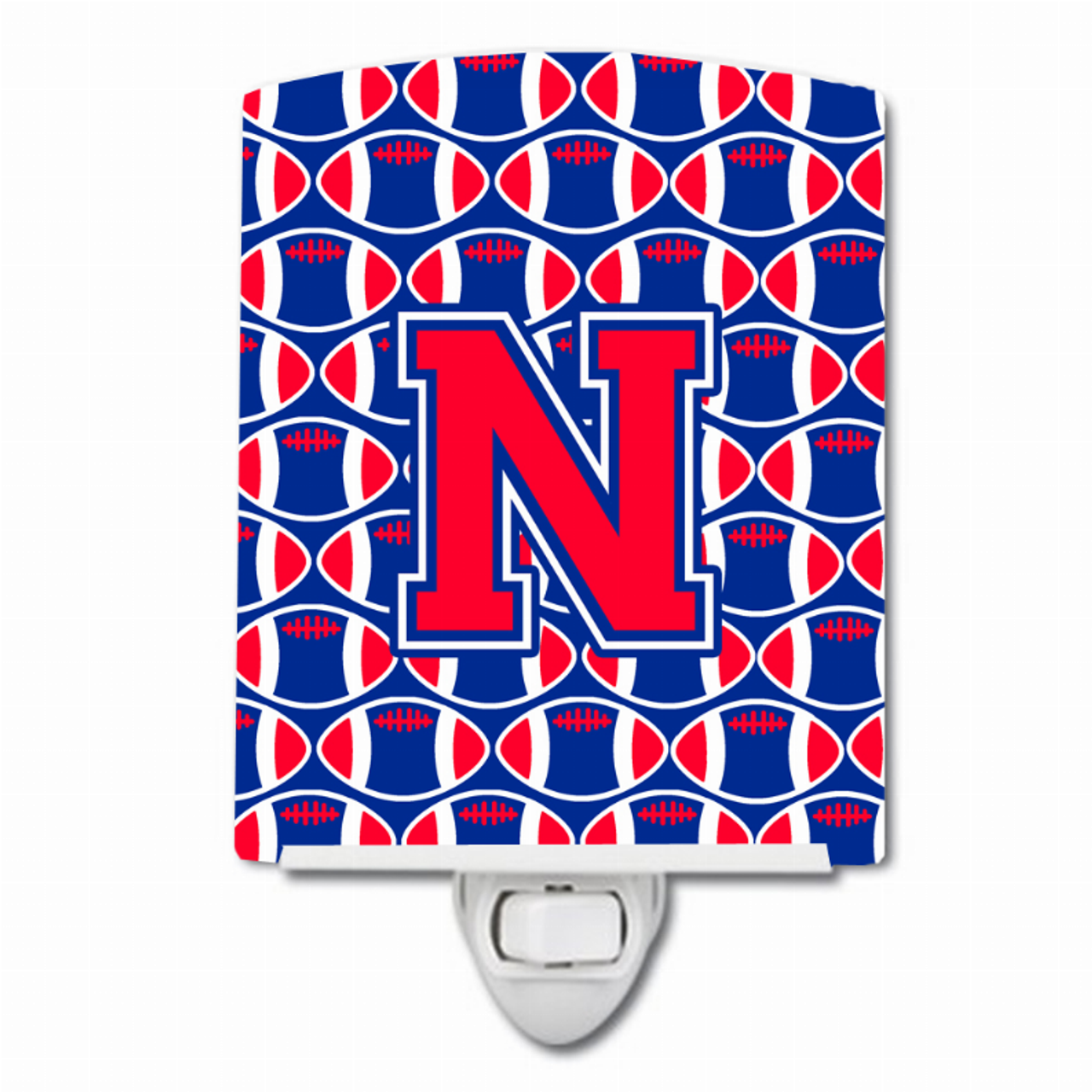 Letter Football Ceramic Night Light - CJ1076-NCNL