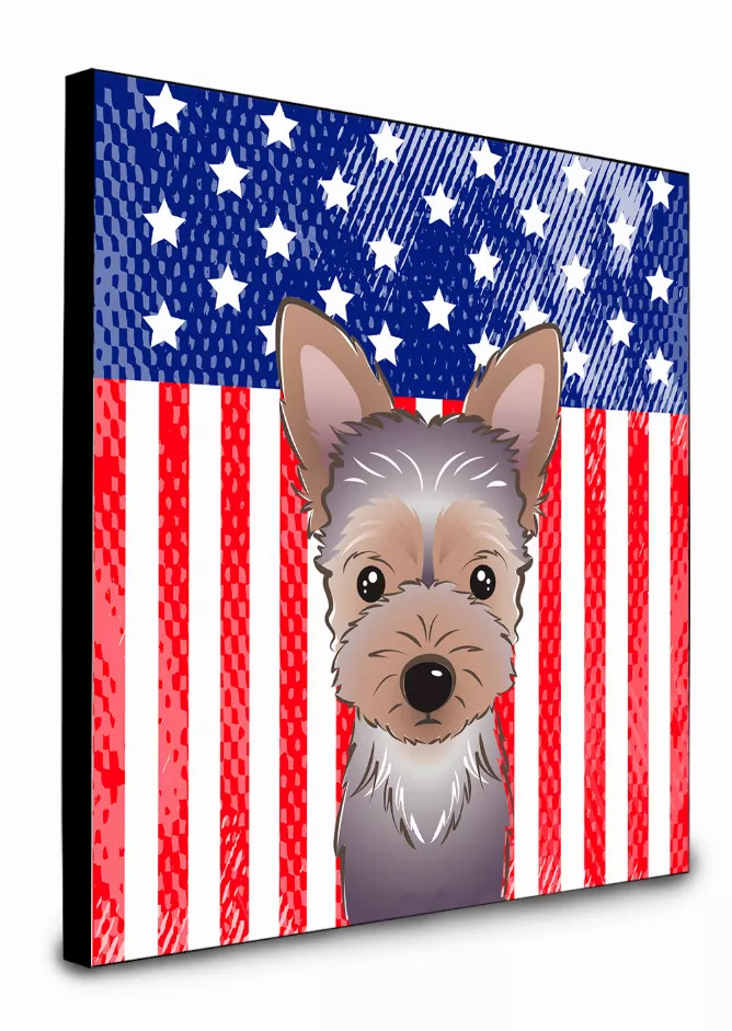 American Flag and Dog Artwork Wall Panel - S000213B001695P014454V013