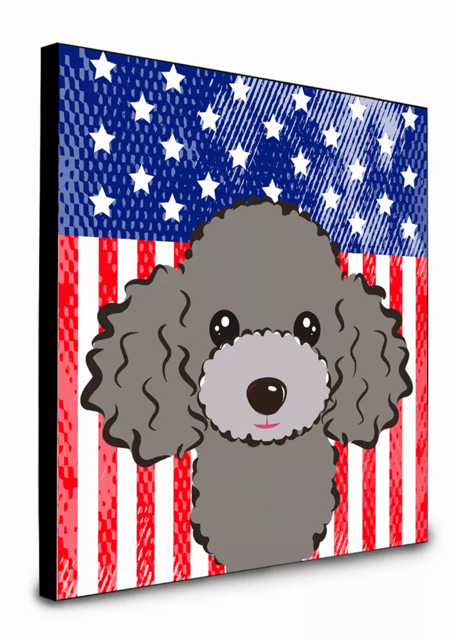 American Flag and Dog Artwork Wall Panel - S000213B001695P014454V027