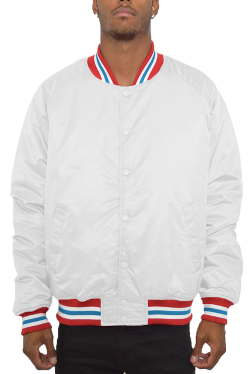 Classic Varsity Windbreaker - BJ187-WH-W