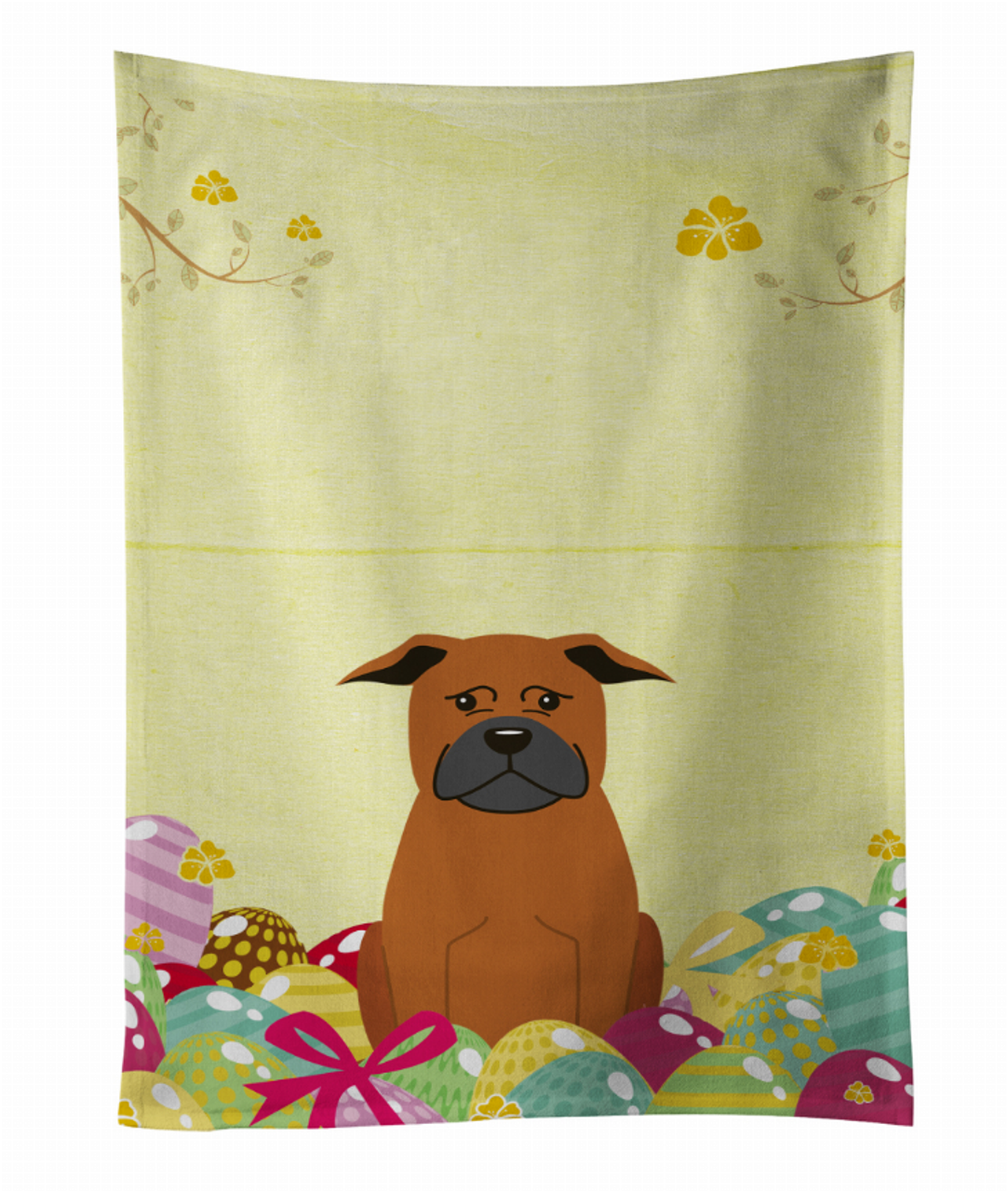 Easter Eggs Design with Dog Kitchen Towel - BB6111KTWL