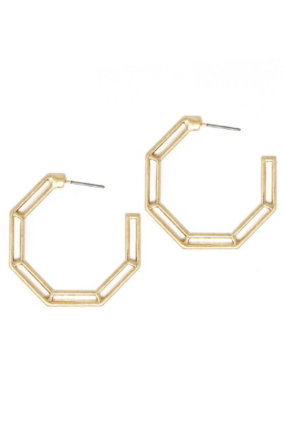 Forever Linked Hoop Earrings - 405-4-2021-HE2327WG